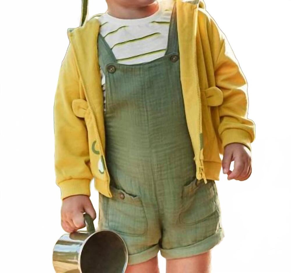 NEW MAYORAL boy's dungaree 3-pc set in green